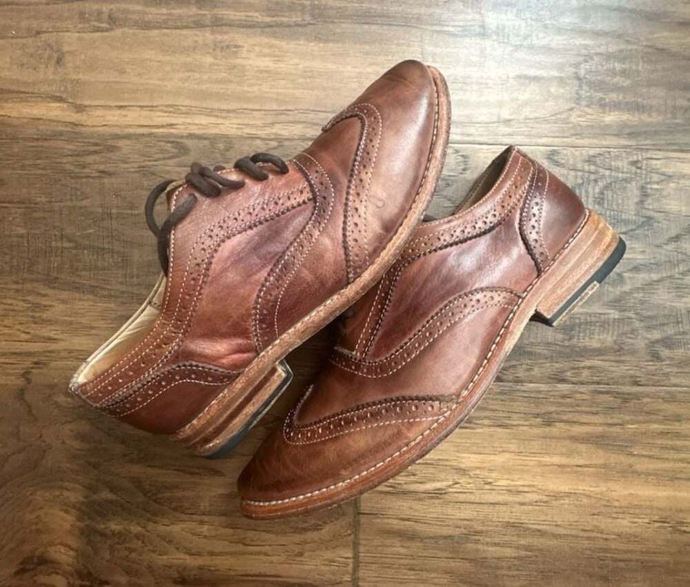 Bed Stu Lita Women's Wingtip Leather Oxford Shoes in Tan Rustic - Picture 3 of 8
